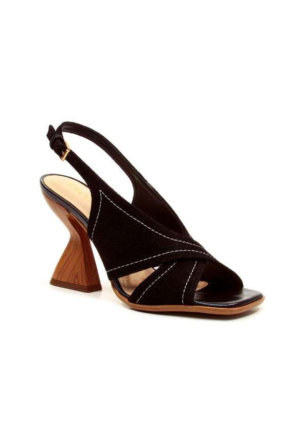 Cecconello - Sandália Couro Salto Alto Cecconello 2718005-8 Preto 2