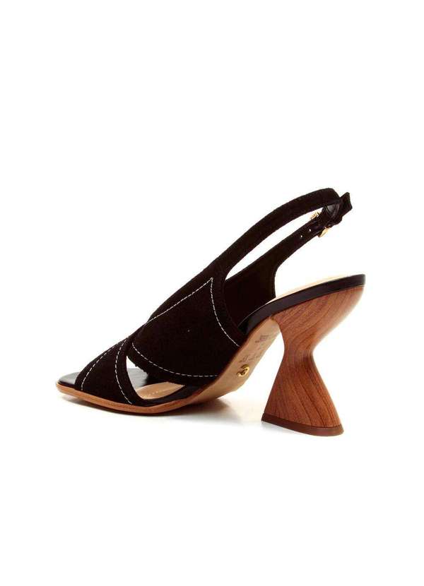 Cecconello - Sandália Couro Salto Alto Cecconello 2718005-8 Preto 3