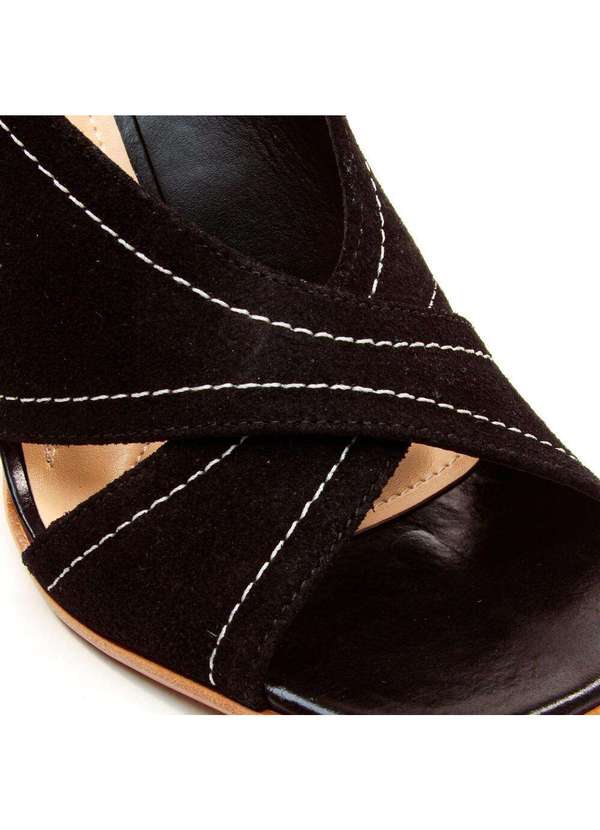 Cecconello - Sandália Couro Salto Alto Cecconello 2718005-8 Preto 5