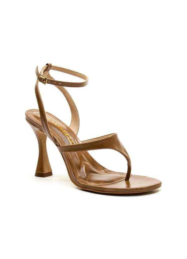 Cecconello - Sandália Couro Salto Alto Cecconello 2794003-1 Marrom 3