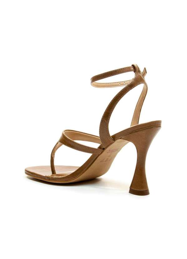 Cecconello - Sandália Couro Salto Alto Cecconello 2794003-1 Marrom 4