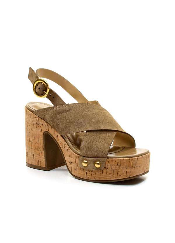 Cecconello - Sandália Plataforma Couro Cecconello 2741007-4 Nude 3