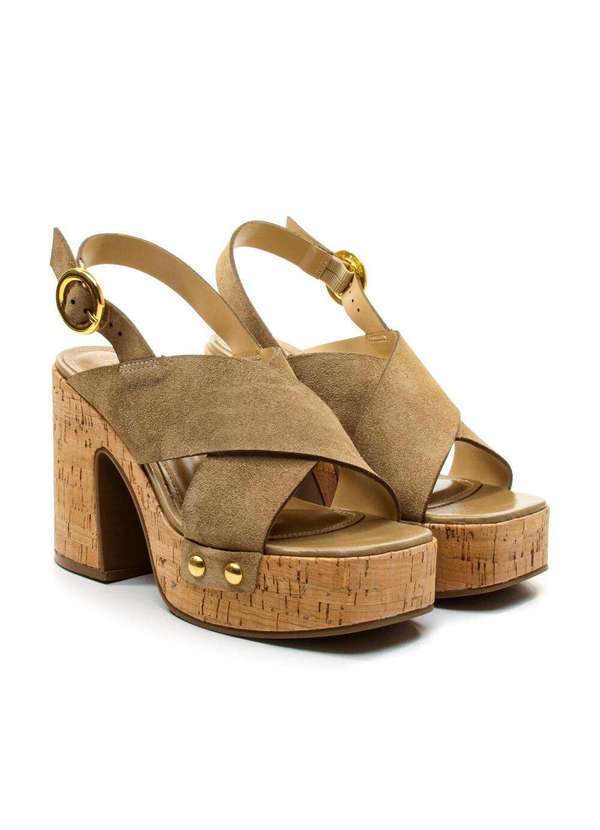 Cecconello - Sandália Plataforma Couro Cecconello 2741007-4 Nude 5