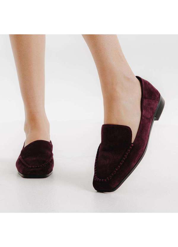 Cecconello - Mocassim Couro Bordô Cecconello 2623001-1 Bordo 2