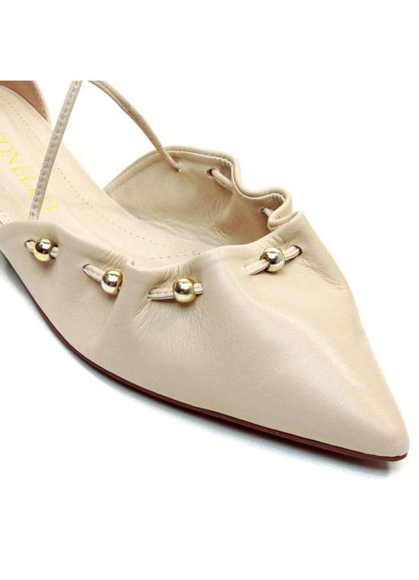 Cecconello - Sapatilha Couro Cecconello 2730001-1 Off White 5