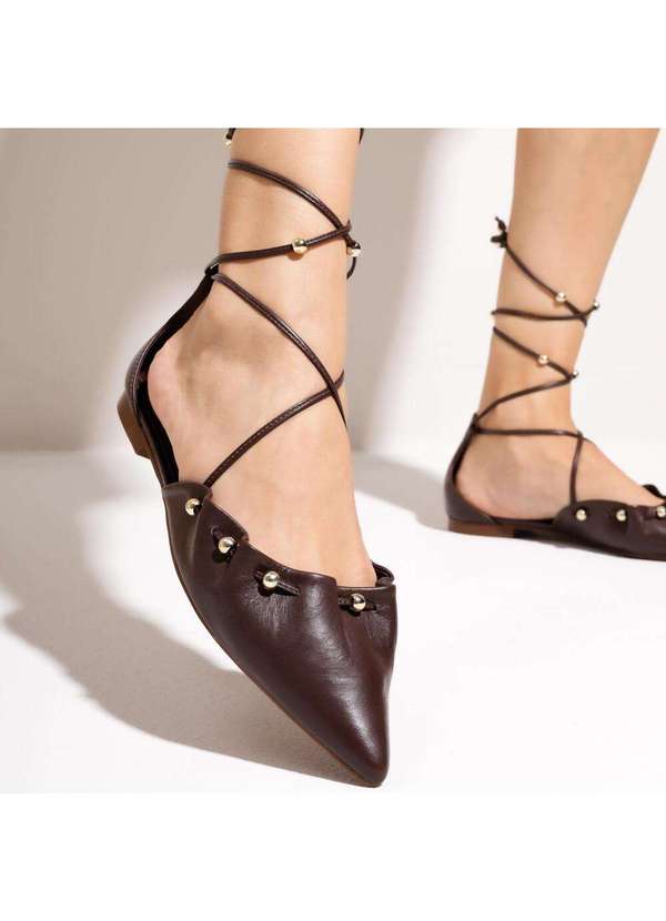 Cecconello - Sapatilha Couro Cecconello 2730001-3 Marrom 2