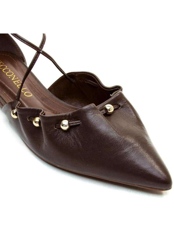 Cecconello - Sapatilha Couro Cecconello 2730001-3 Marrom 5