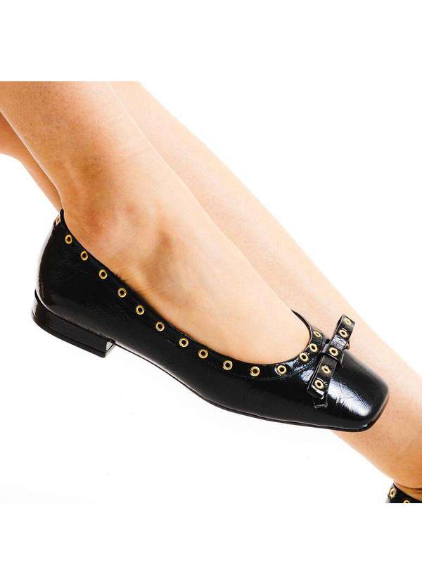 Cecconello - Sapatilha Couro Cecconello 2660001-1 Preto 2