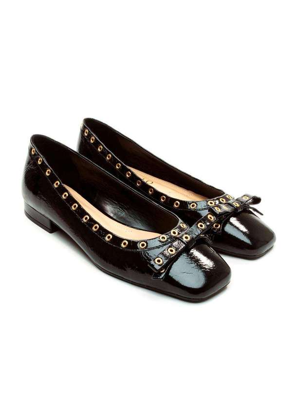 Cecconello - Sapatilha Couro Cecconello 2660001-1 Preto 5