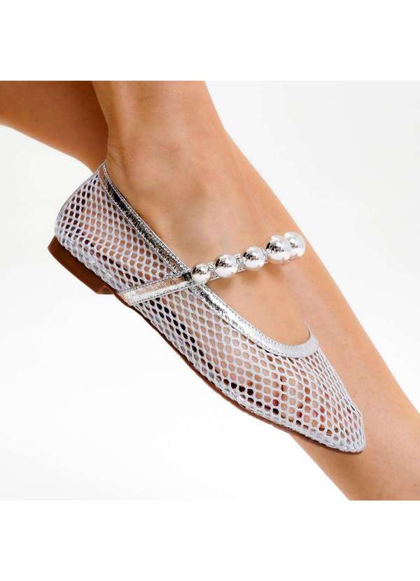 Cecconello - Sapatilha Couro Cecconello 2767001-3 Prata 2