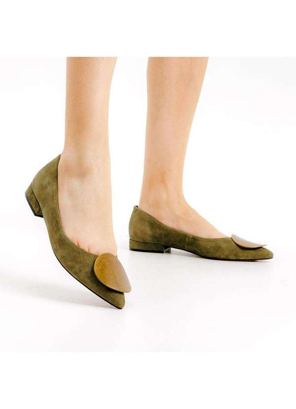 Cecconello - Sapatilha Couro Cecconello 2628003-1 Verde 2