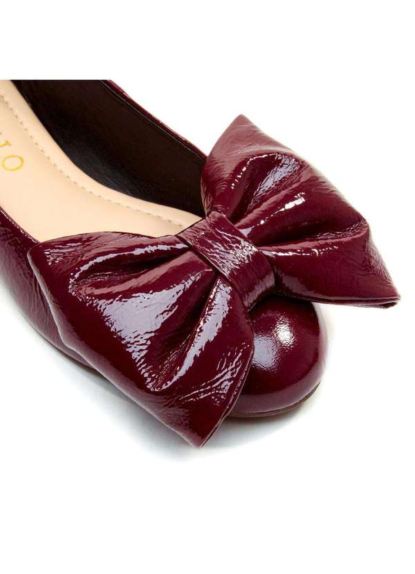 Cecconello - Sapatilha Couro Bordô Cecconello 2408005-15 Bordo 5