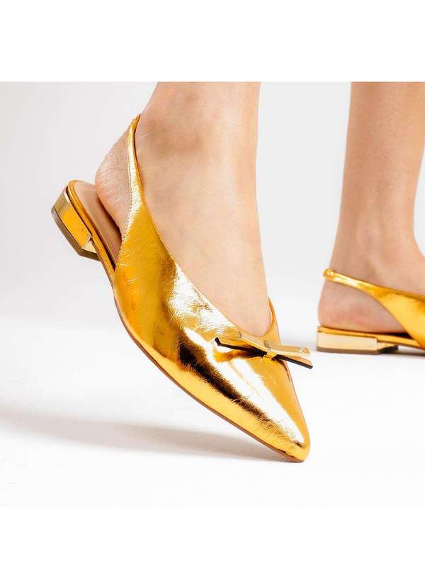 Cecconello - Sapatilha Slingback C Cecconello 2641002-2 Ouro 2