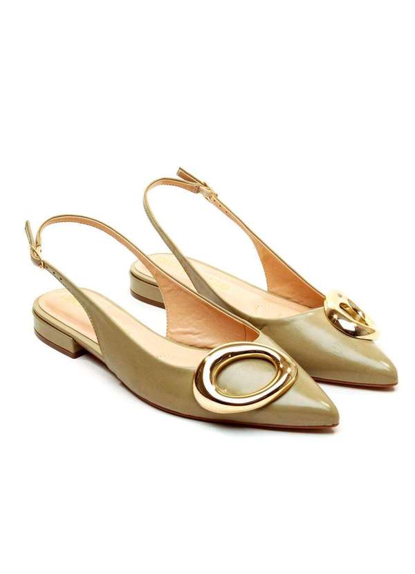 Cecconello - Sapatilha Slingback Couro Cecconello 2628004-3 Verde 5