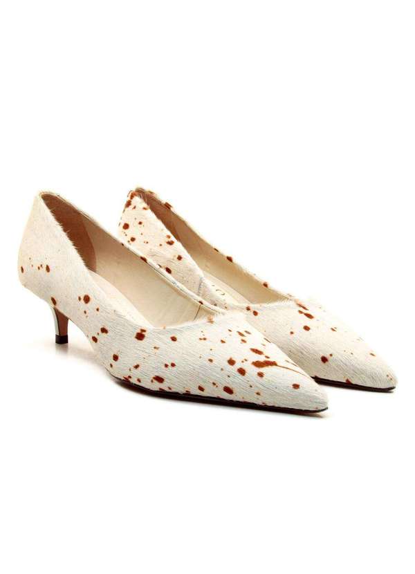 Cecconello - Scarpin C Salto Baixo Cecconello 2629001-11 Branco 4