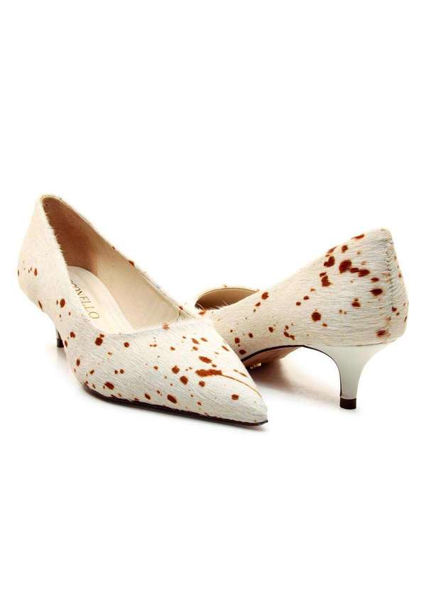 Cecconello - Scarpin C Salto Baixo Cecconello 2629001-11 Branco 5