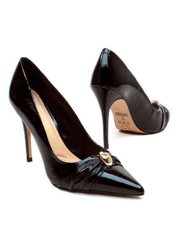 Cecconello - Scarpin Couro Salto Alto Cecconello 2624012-4 Preto 4