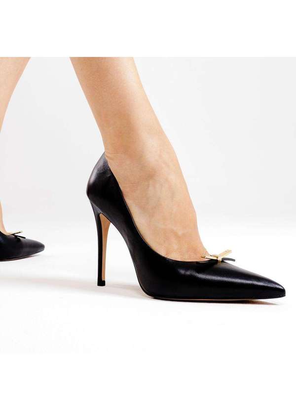 Cecconello - Scarpin Couro Salto Alto Cecconello 2624010-3 Preto 2