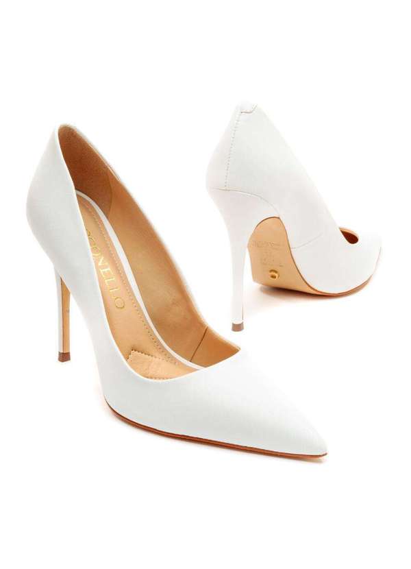 Cecconello - Scarpin Salto Alto Cecconello 2130008-75 Branco 4