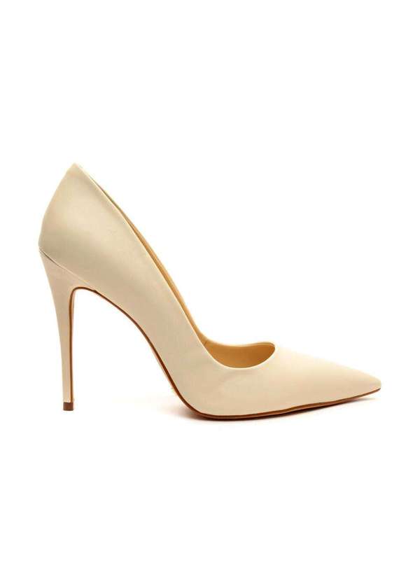 Cecconello - Scarpin Couro Salto Alto Cecconello 2130008-86 Off White