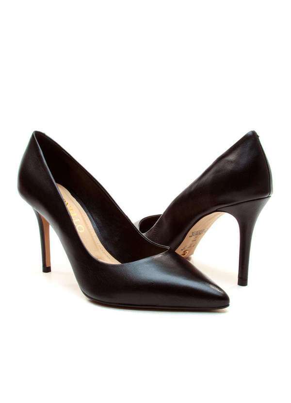 Cecconello - Scarpin Couro Salto Alto Cecconello 2440001-1 Preto 3