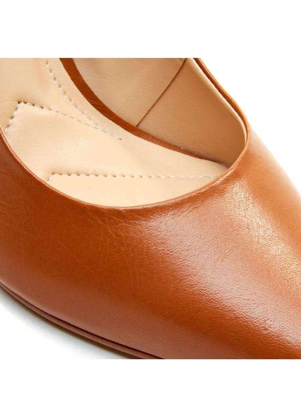 Cecconello - Scarpin Couro Salto Alto Cecconello 2440001-8 Marrom 5