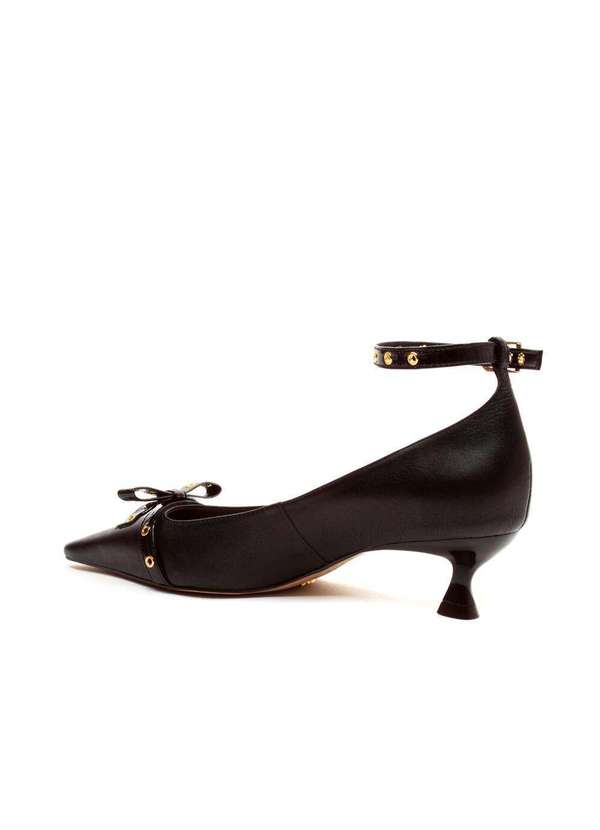 Cecconello - Scarpin Couro Salto Baixo Cecconello 2615011-2 Preto 4