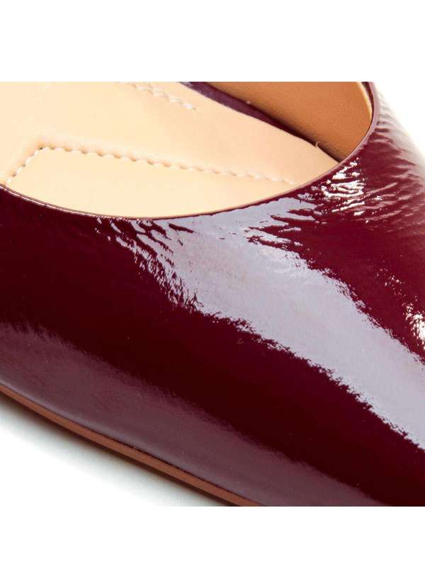 Cecconello - Scarpin Couro Bordô Salto Médio Cecconello 2399001-39 Bordo 5