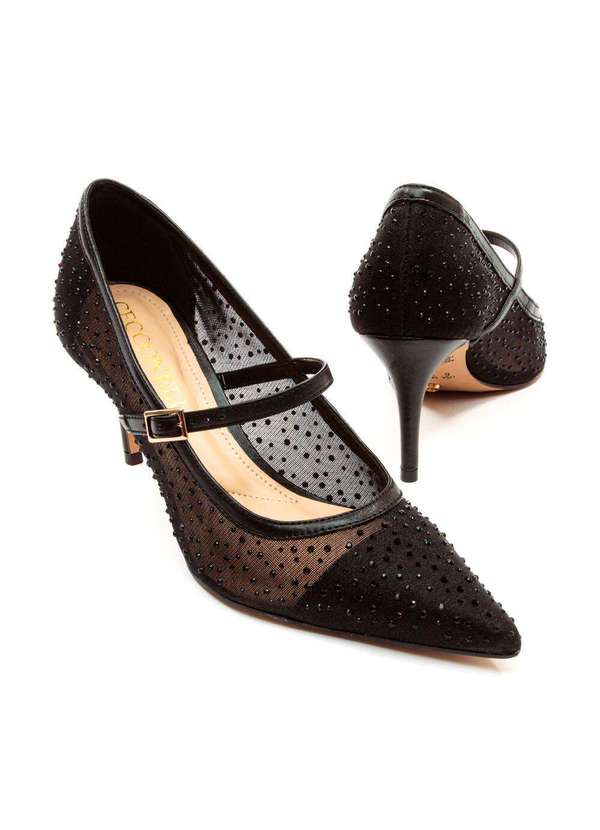 Cecconello - Scarpin Couro Salto Médio Cecconello 2658004-1 Preto 5