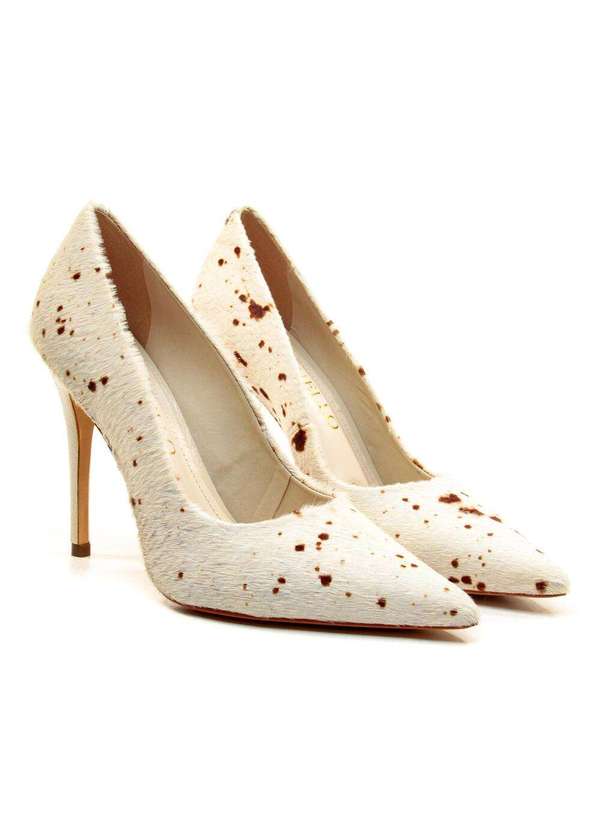 Cecconello - Scarpin Couro Salto Alto Cecconello 2130008- 119 Branco 4