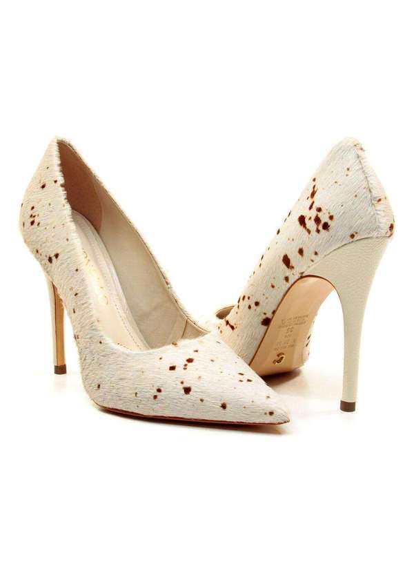 Cecconello - Scarpin Couro Salto Alto Cecconello 2130008- 119 Branco 5