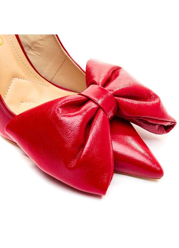 Cecconello - Scarpin Couro Salto Alto Cecconello 2396004-6 Vermelho 5