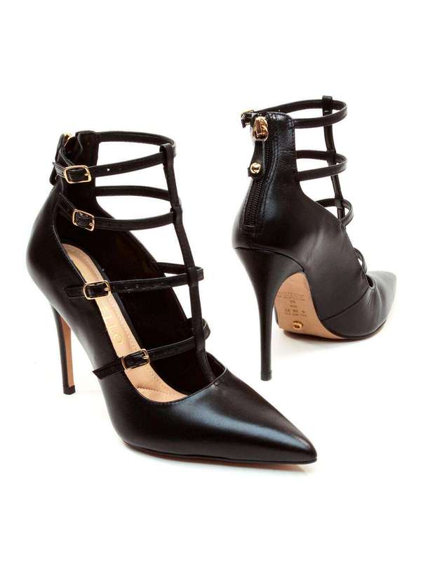 Cecconello - Scarpin Couro Salto Alto Cecconello 2396011-4 Preto 4