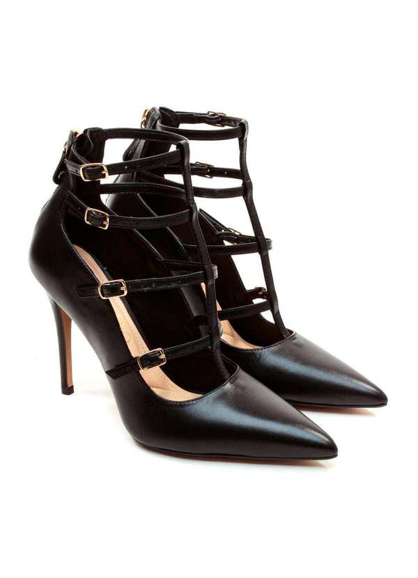 Cecconello - Scarpin Couro Salto Alto Cecconello 2396011-4 Preto 5