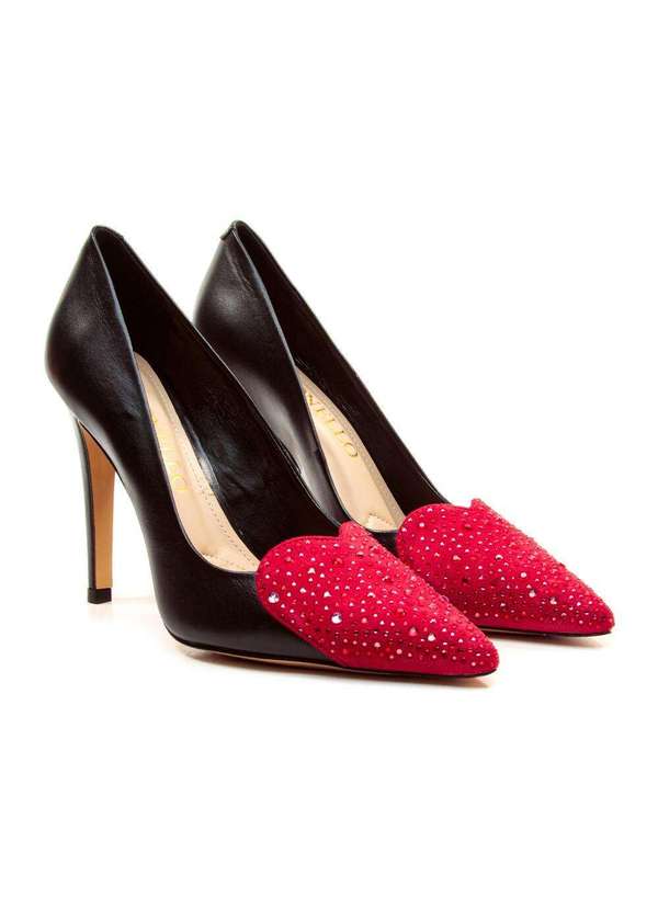 Cecconello - Scarpin Couro Salto Alto Cecconello 2446004-1 Preto 4