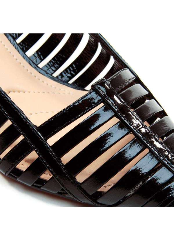 Cecconello - Slingback Couro Salto Baixo Cecconello 2777001-4 Preto 5