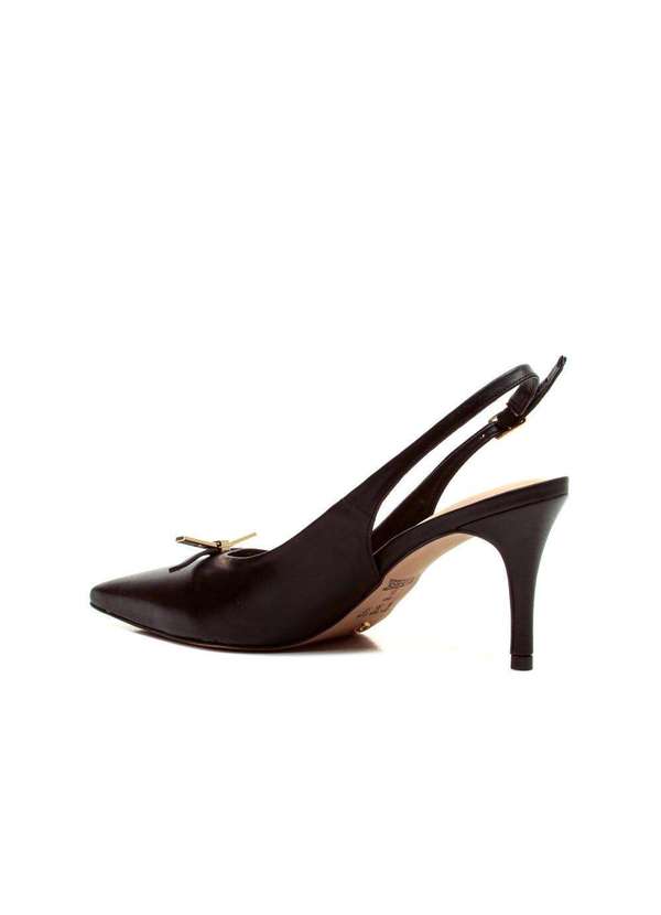 Cecconello - Slingback Couro Salto Médio Cecconello 2658009-4 Preto 3
