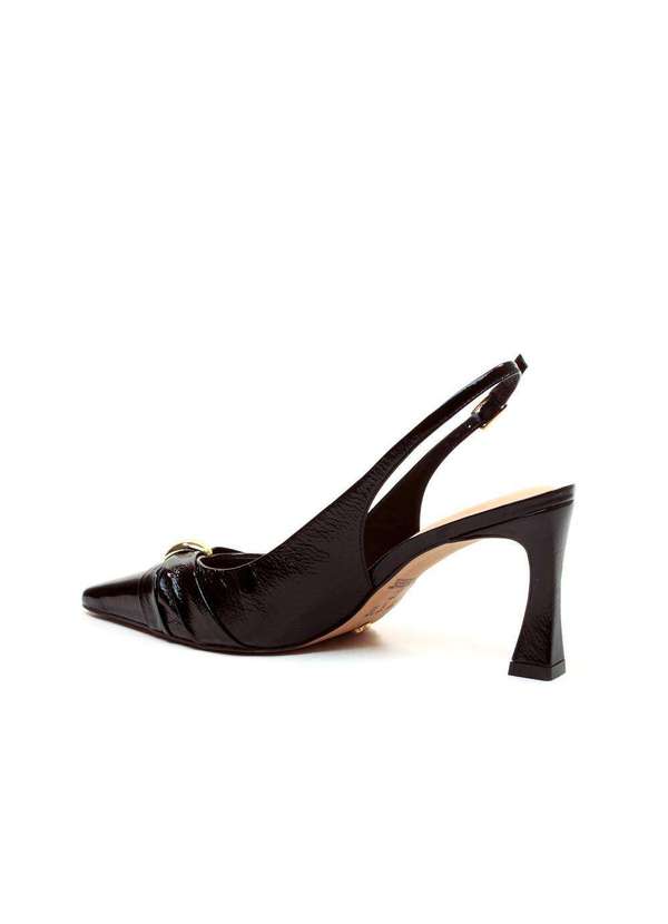 Cecconello - Slingback Couro Salto Médio Cecconello 2640008-3 Preto 4