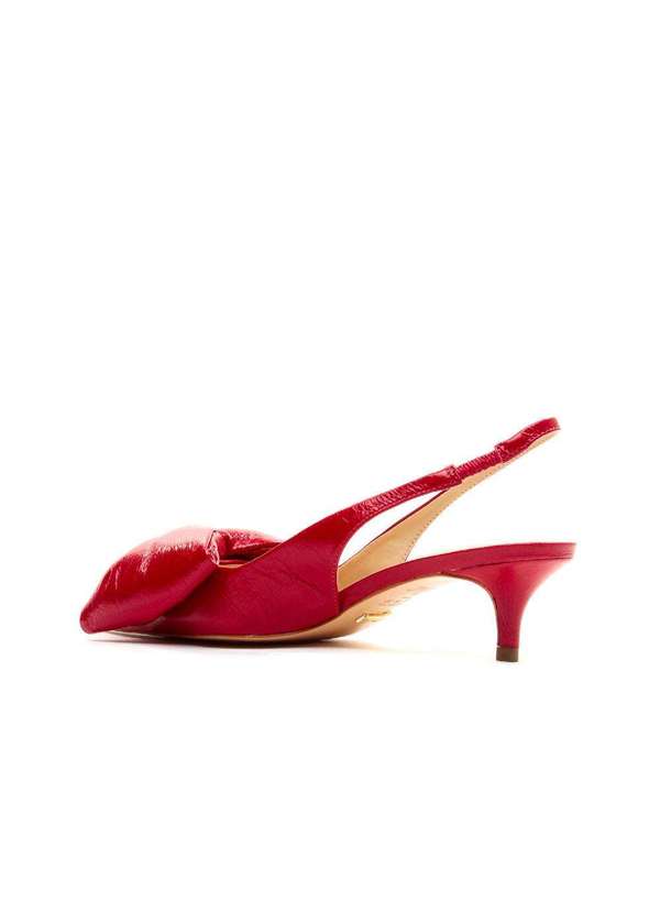 Cecconello - Slingback Couro Salto Baixo Cecconello 2389002-6 Vermelho 3