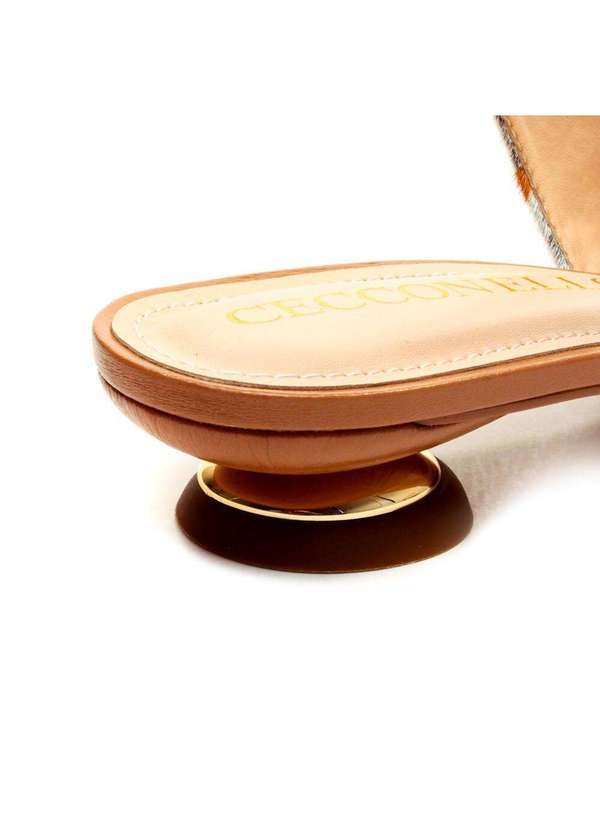 Cecconello - Slingback Couro Salto Baixo Cecconello 2645001-12 Branco 5