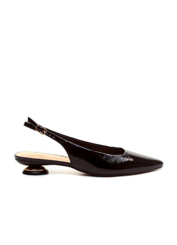 Cecconello - Slingback Couro Salto Baixo Cecconello 2645001-13 Preto