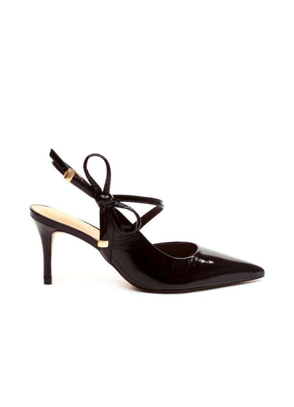 Cecconello - Slingback Couro Salto Médio Cecconello 2658008-3 Preto