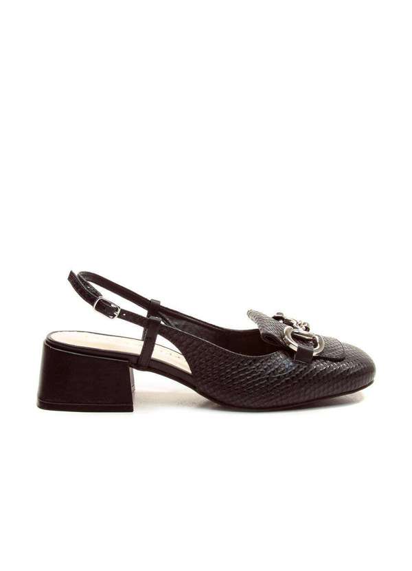 Cecconello - Slingback Verniz Salto Baixo Cecconello 2390001-1 Preto