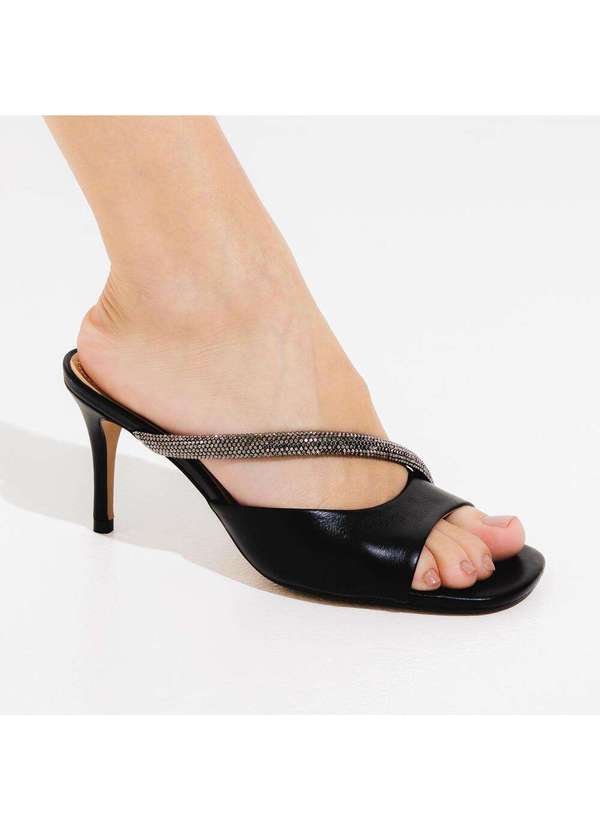 Cecconello - Tamanco Couro Salto Médio Cecconello 2546004-3 Preto 2