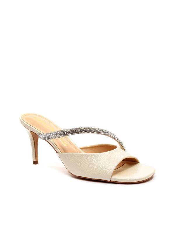Cecconello - Tamanco Salto Médio Cecconello 2546004-1 Off White 3
