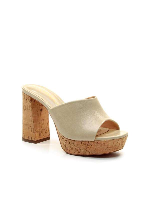 Cecconello - Tamanco Couro Plataforma Cecconello 2809004-1 Bege 2