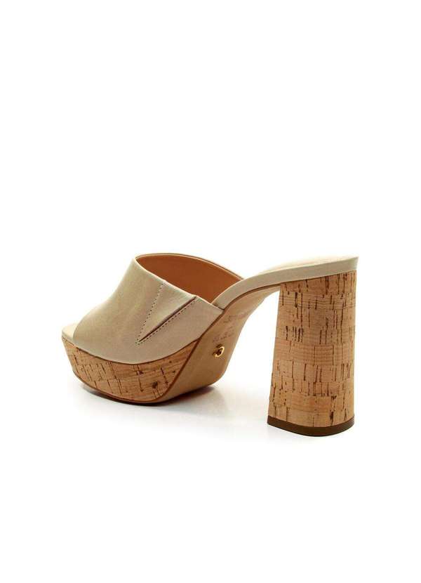 Cecconello - Tamanco Couro Plataforma Cecconello 2809004-1 Bege 3