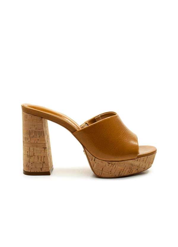 Cecconello - Tamanco Couro Plataforma Cecconello 2809004-3 Marrom