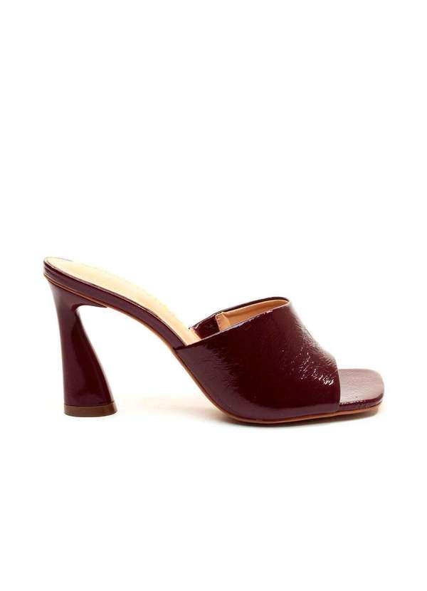 Cecconello - Tamanco Couro Bordô Salto Alto Cecconello 2693002-2 Bordo