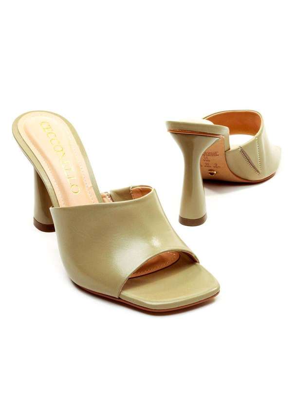 Cecconello - Tamanco Couro Salto Alto Cecconello 2693002-3 Verde 5